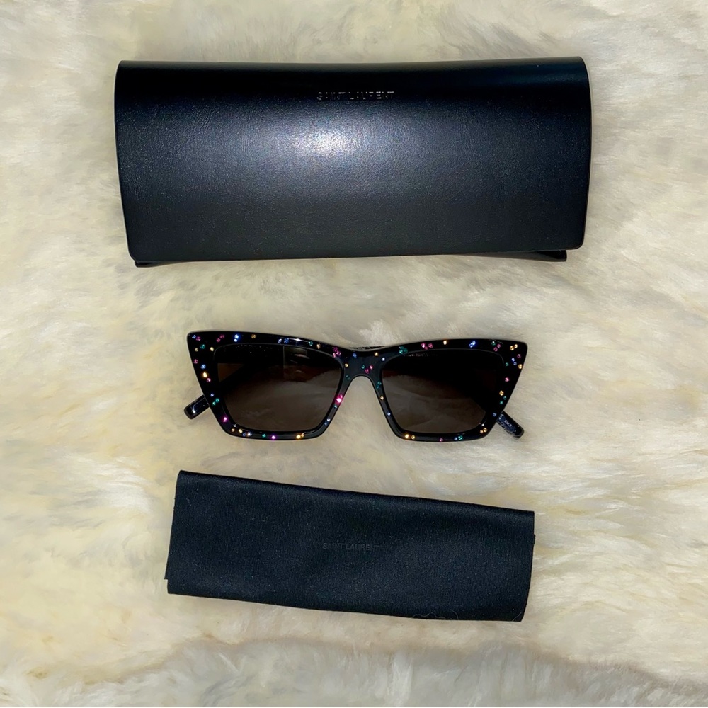 New limited edition YSL YVES SAINT LAURENT Crystal Mica Sunglasses